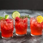 Sparkling Blackcurrant Raspberry Mocktail made with SodaStream #WaterMadeExciting #CollectiveBias