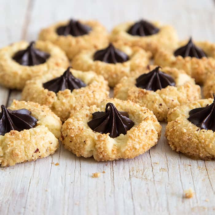Chocolate Hazelnut Thumbprint Cookies-The Little Epicurean