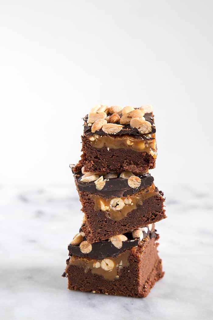 Peanut Caramel Brownies