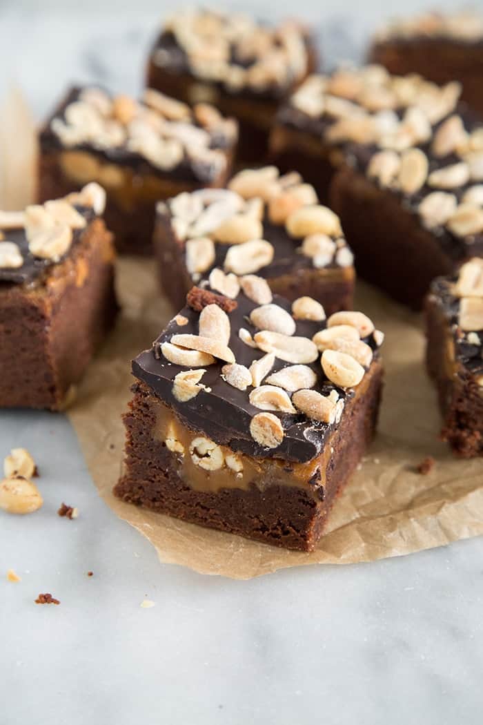 Peanut Caramel Brownies