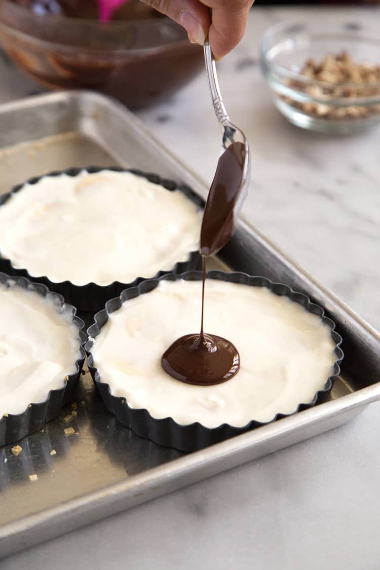 Banana Coconut Pretzel Tart