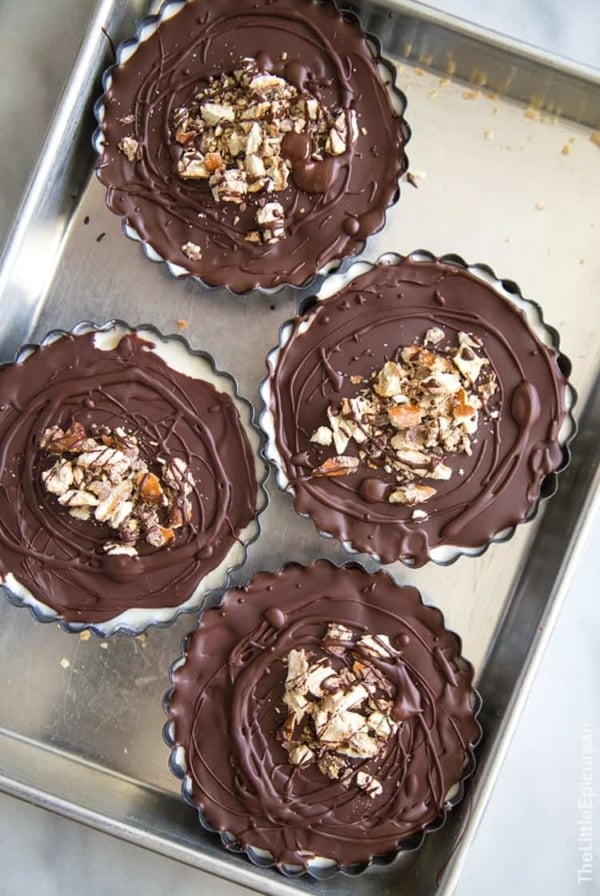 Banana Coconut Pretzel Tart