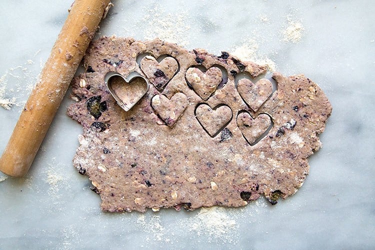 Blueberry Oatmeal Dog Treats