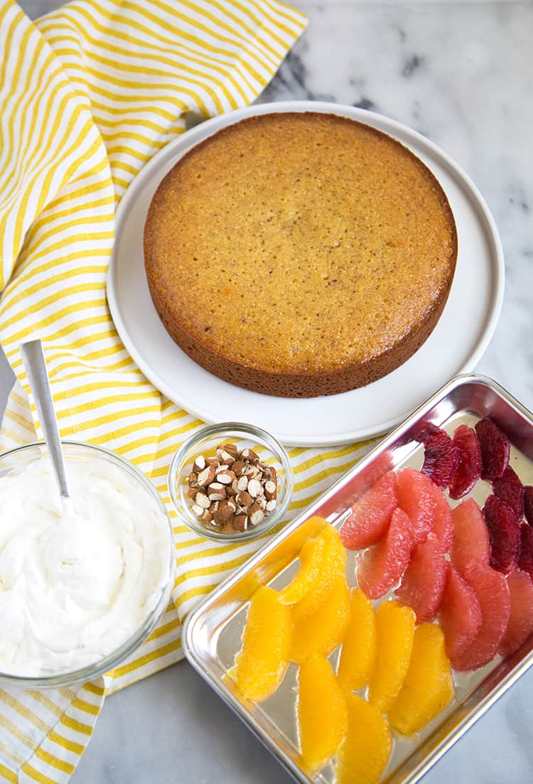 Almond Honey Cake with Citrus