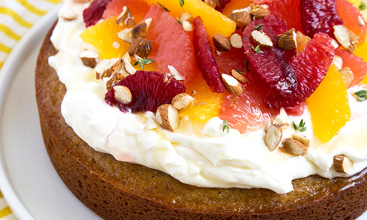 Almond Honey Cake with Citrus