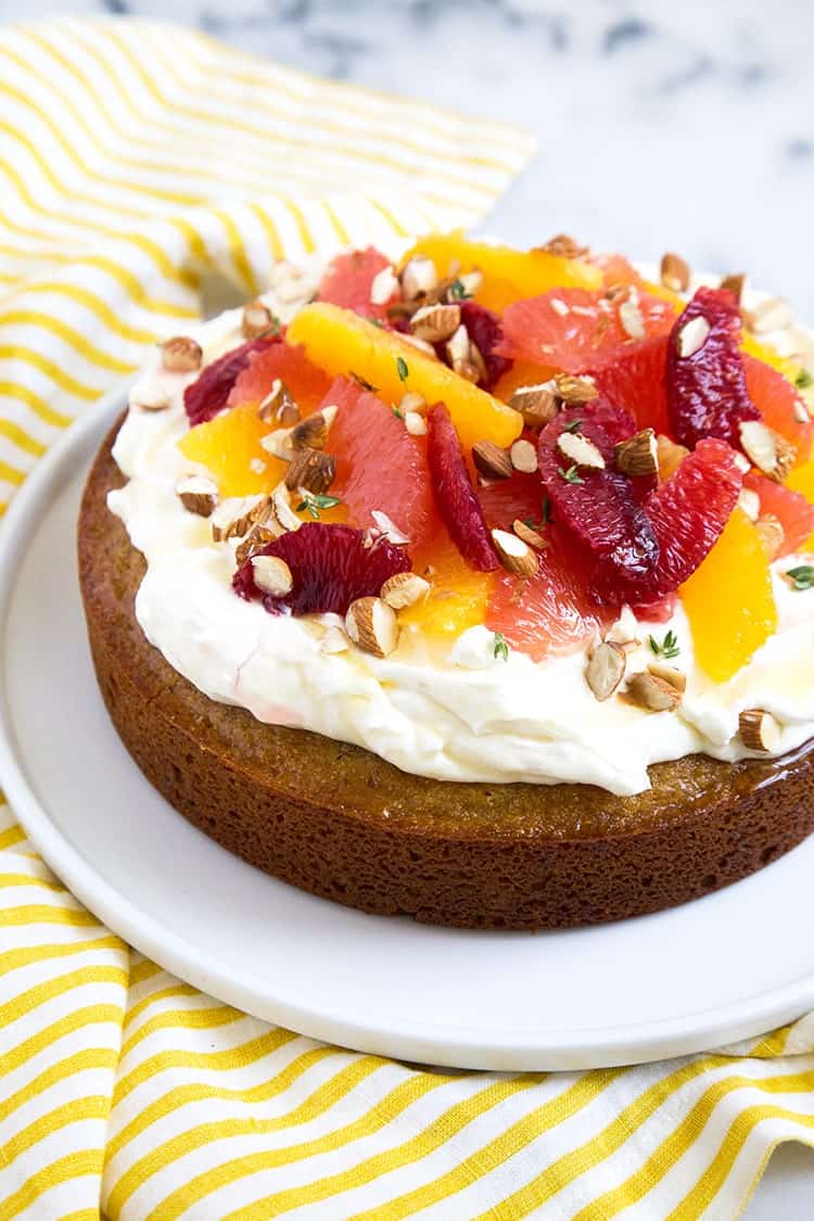 Almond Honey Cake with Citrus