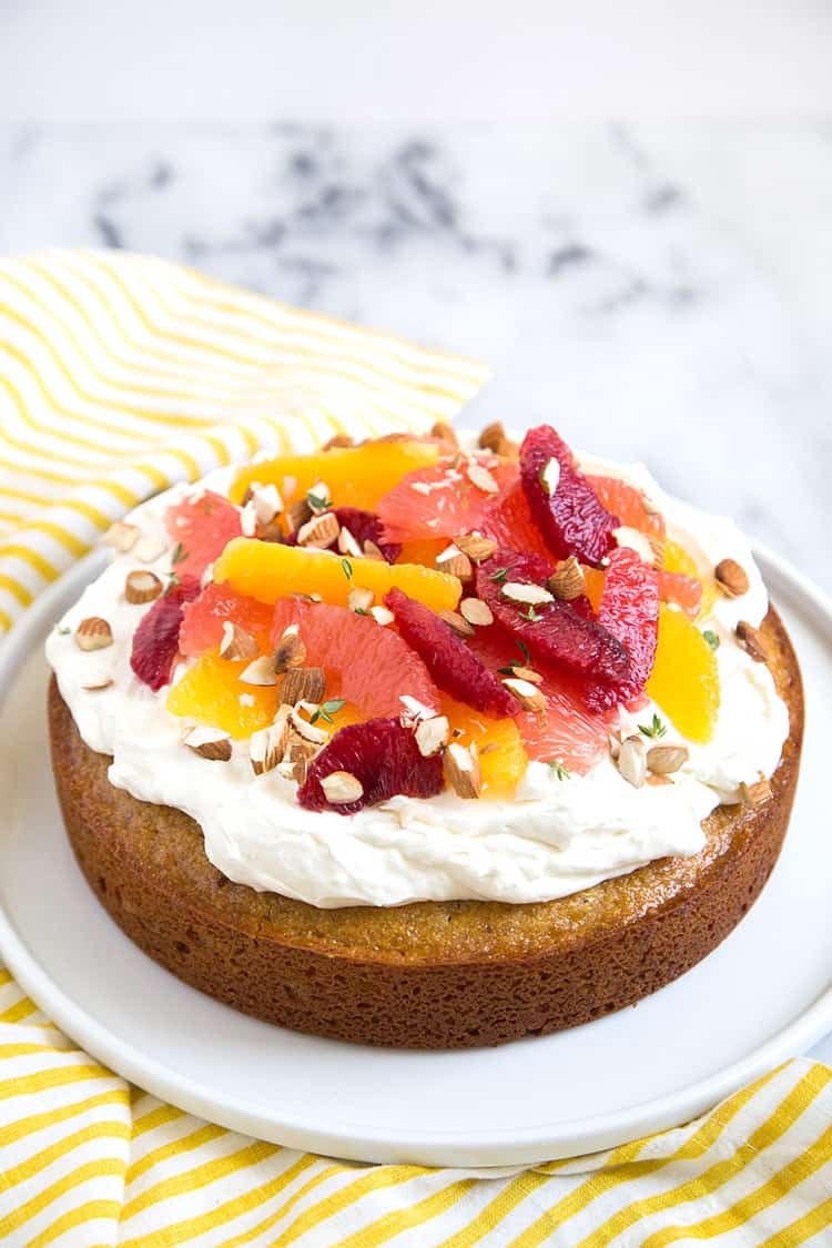 Almond Honey Cake with Citrus