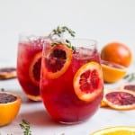 Blood Orange Elderflower Gin Cocktail