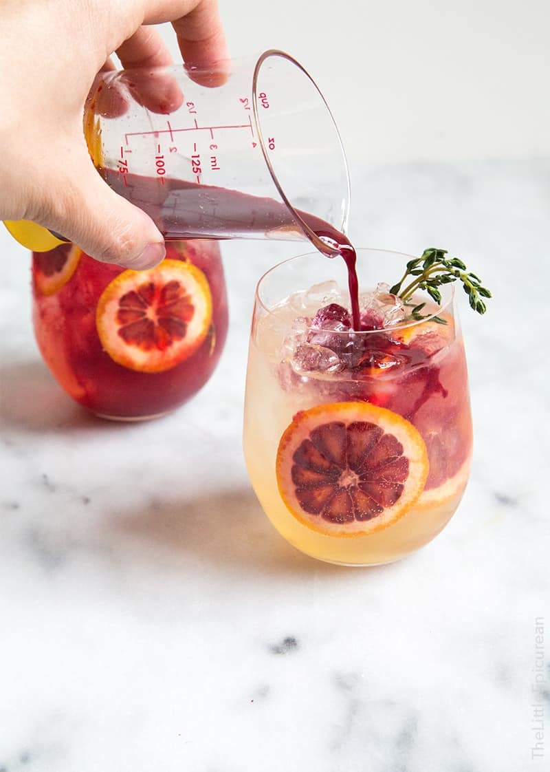 Blood Orange Elderflower Gin Cocktail