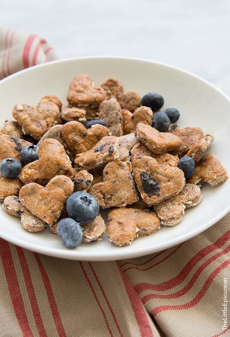 Blueberry Oatmeal Dog Treats