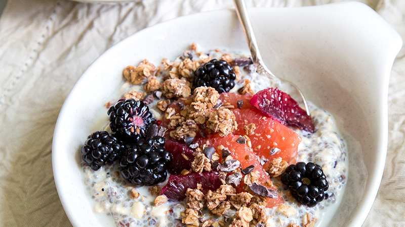 Chia Oatmeal Breakfast Bowl