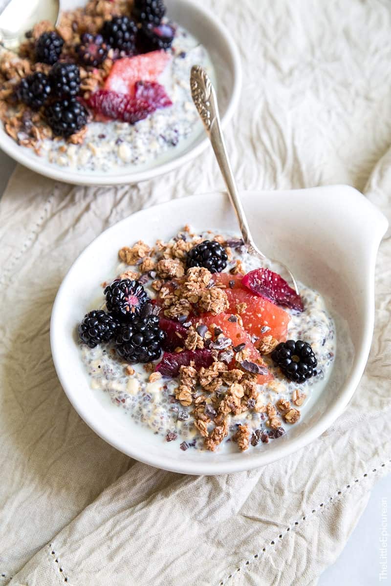 Chia Oatmeal Breakfast Bowl Recipe