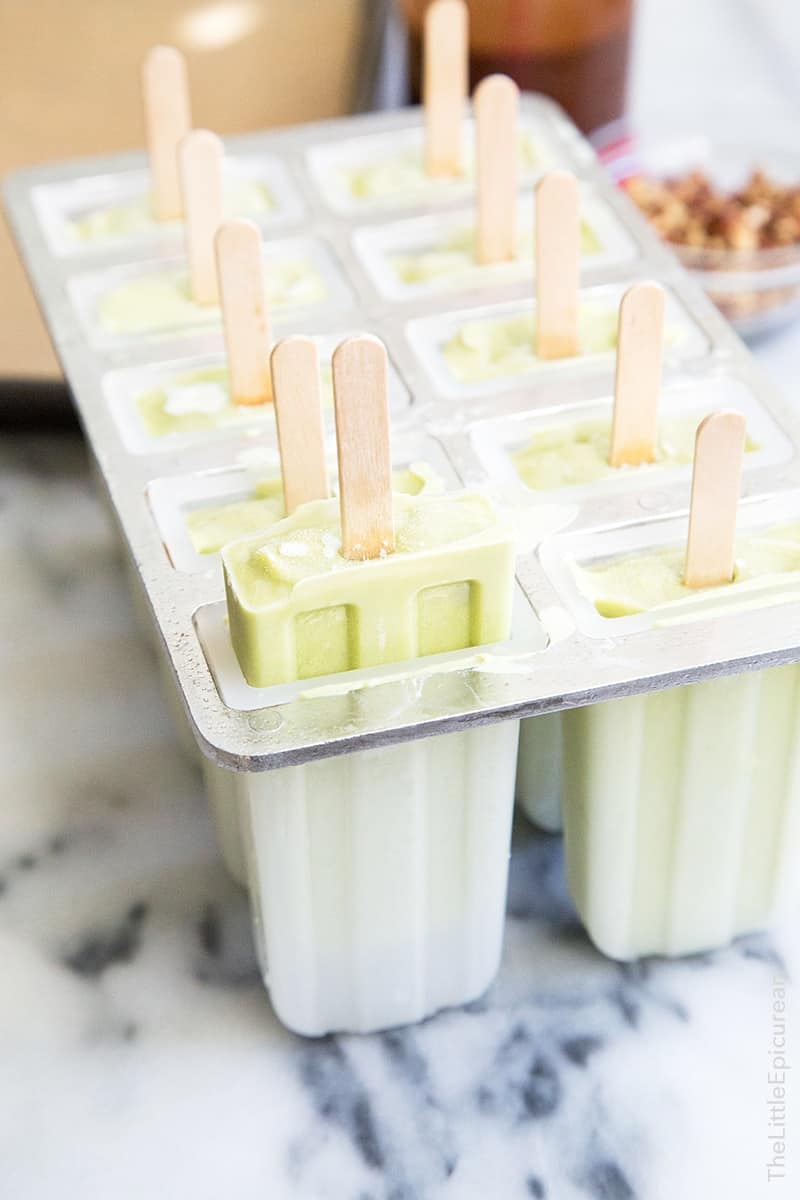 Coconut Avocado Popsicles