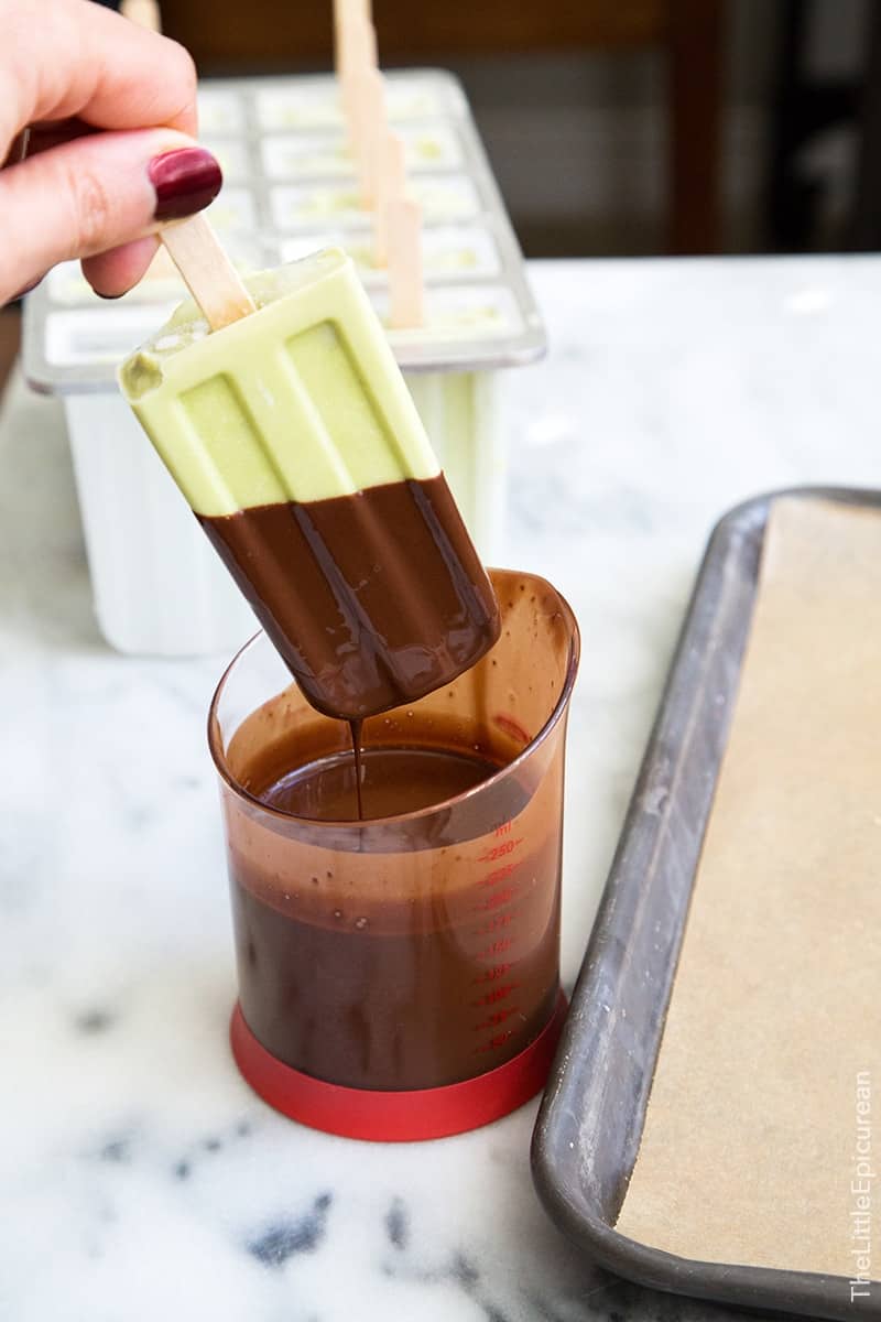 Coconut Avocado Popsicles