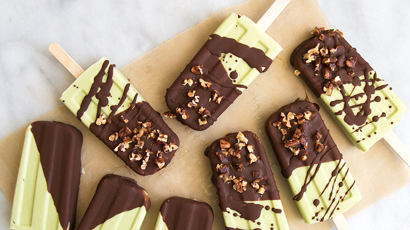 Coconut Avocado Popsicles