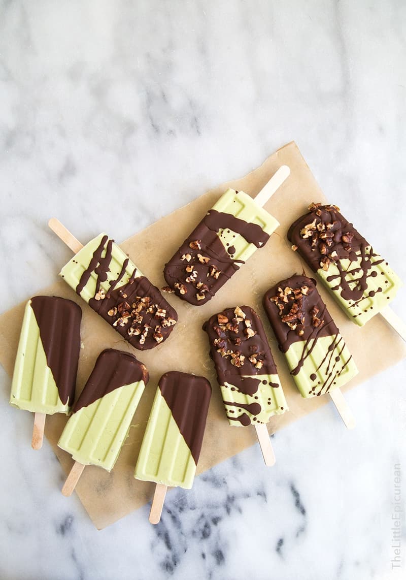 Coconut Avocado Popsicles