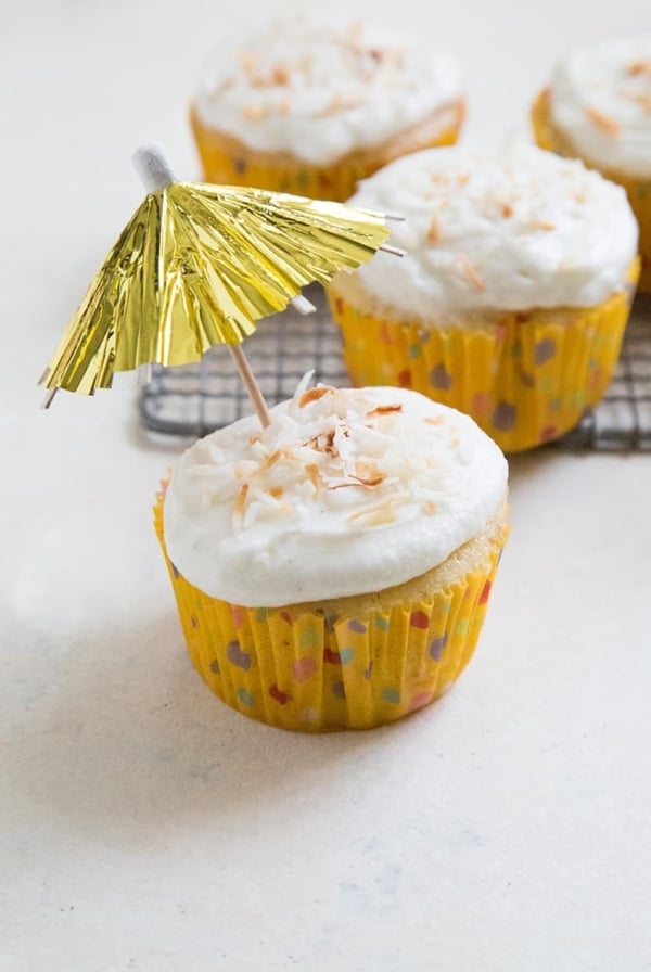 Pineapple Coconut Cupcakes