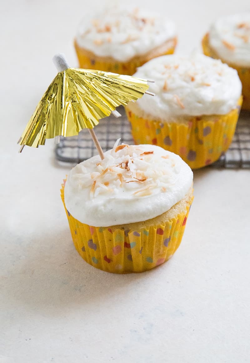 Pineapple Coconut Cupcakes