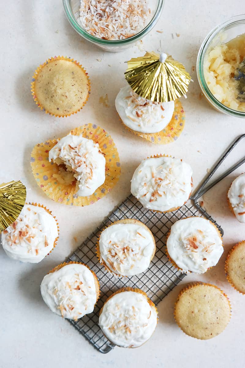 Pineapple Coconut Cupcakes