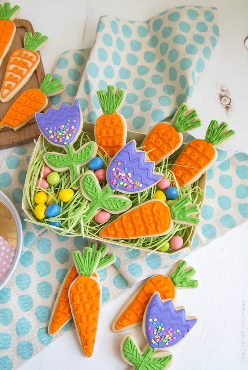 Spring Carrot Sugar Cookies