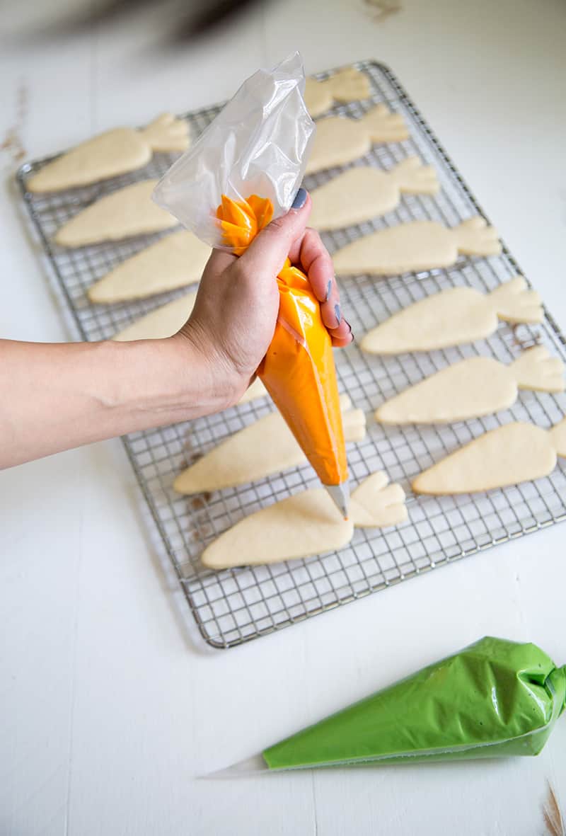 Spring Carrot Sugar Cookies