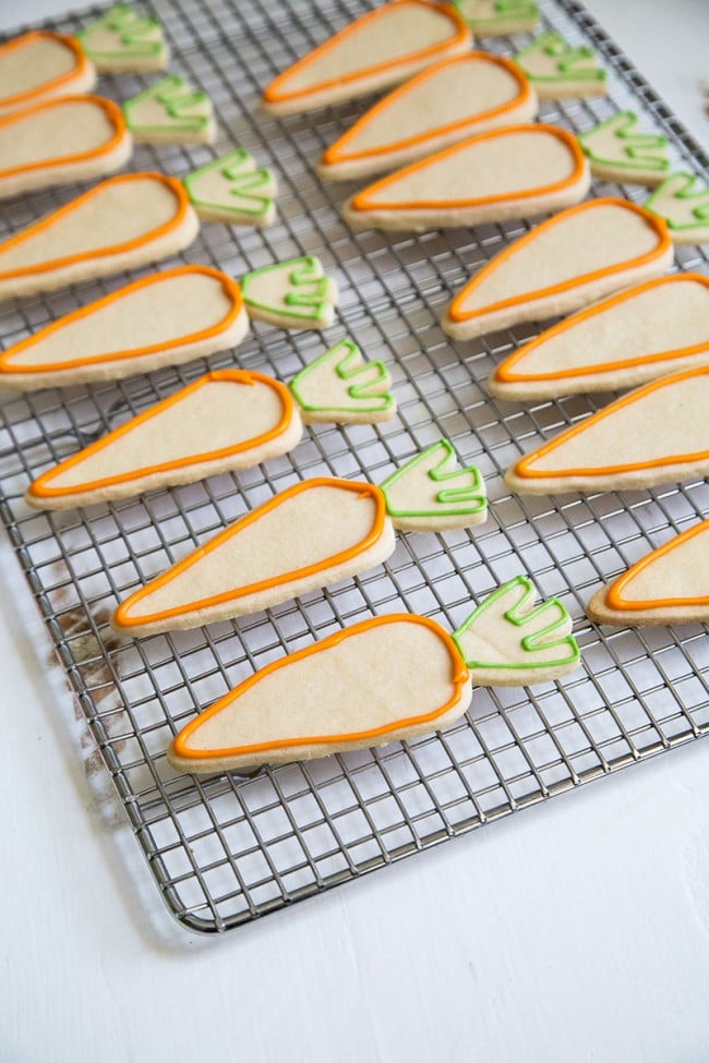 Spring Carrot Sugar Cookies