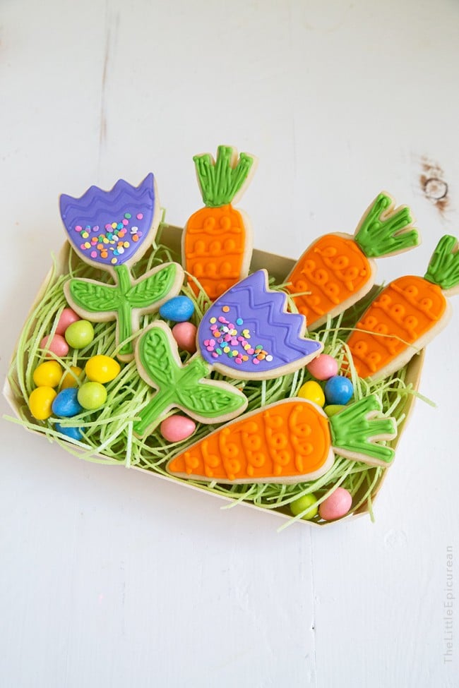 Spring Carrot Sugar Cookies