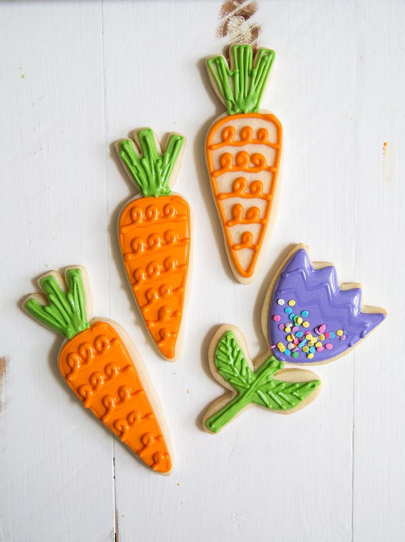 Spring Carrots Sugar Cookies The Little Epicurean