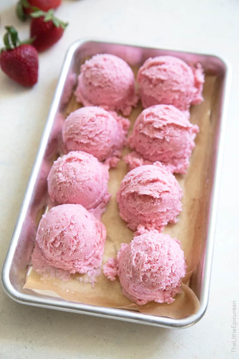 Strawberry Buttermilk Ice Cream