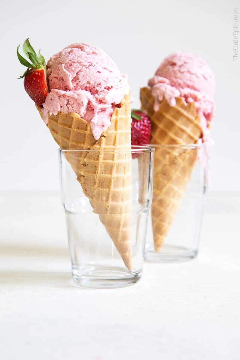 Strawberry Buttermilk Ice Cream