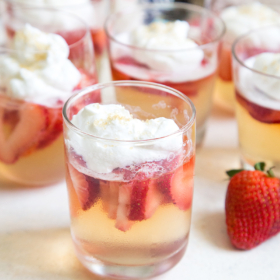 Strawberry Prosecco Jelly