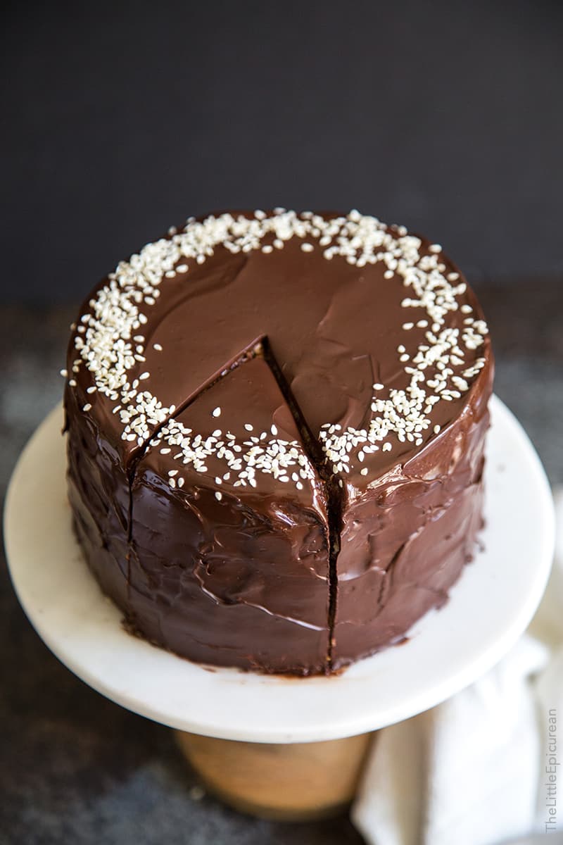 Tahini Chocolate Banana Cake