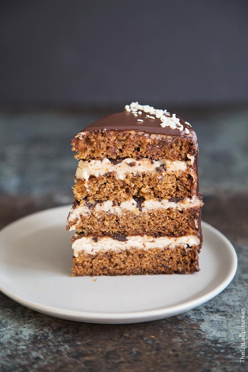 Tahini Chocolate Banana Cake