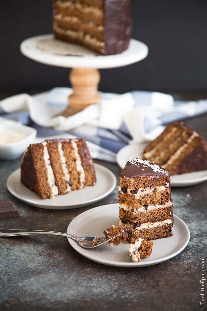 Tahini Chocolate Banana Cake