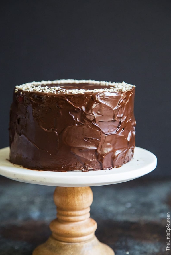 Tahini Chocolate Banana Cake