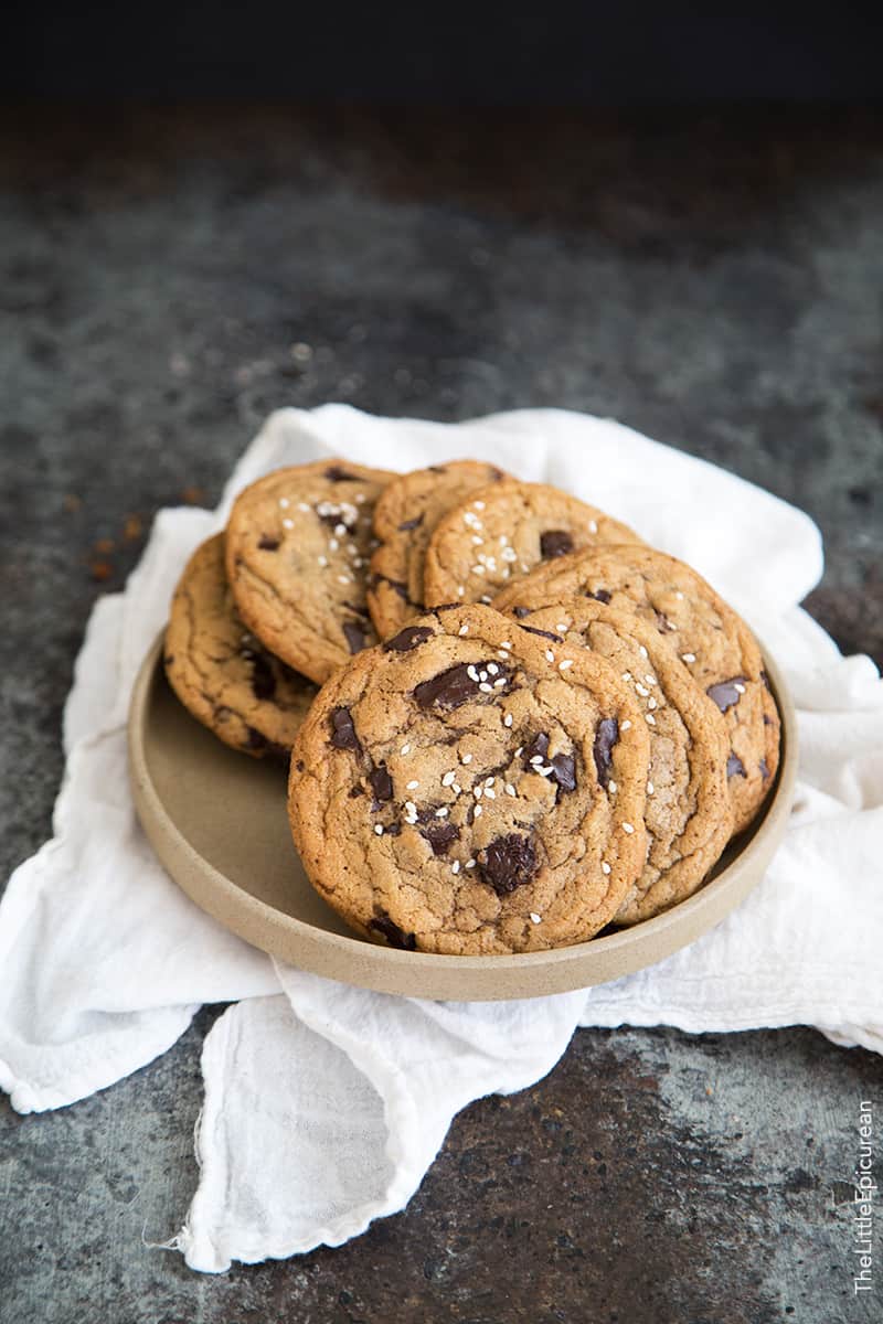 Tahini Chocolate Chunk Cookies