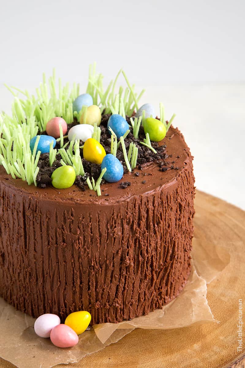 Easter Egg Chocolate Cake - The Little Epicurean