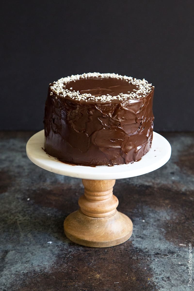 Tahini Chocolate Banana Cake