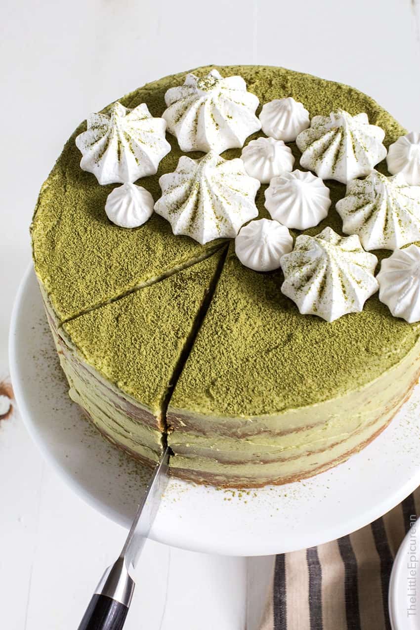 Matcha Red Bean Cake