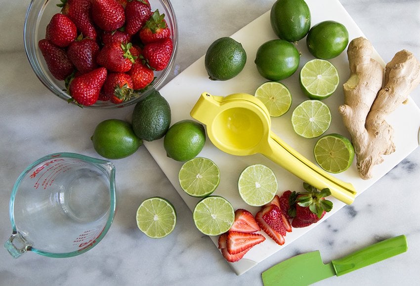 Strawberry Ginger Limeade