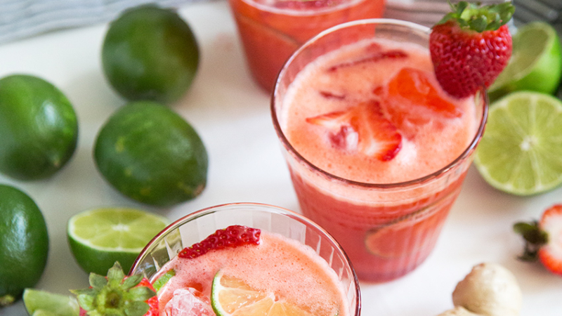 Strawberry Ginger Limeade