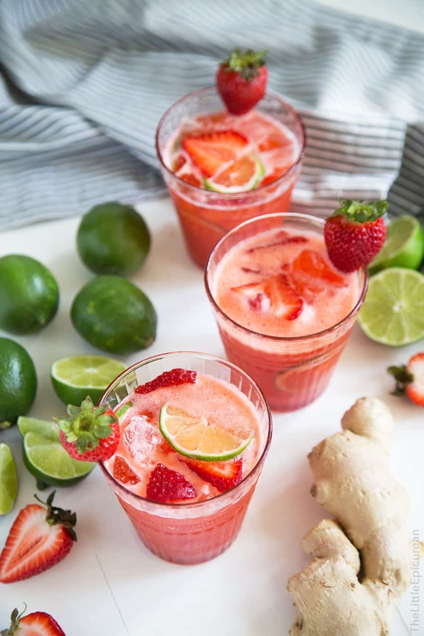 Strawberry Ginger Limeade