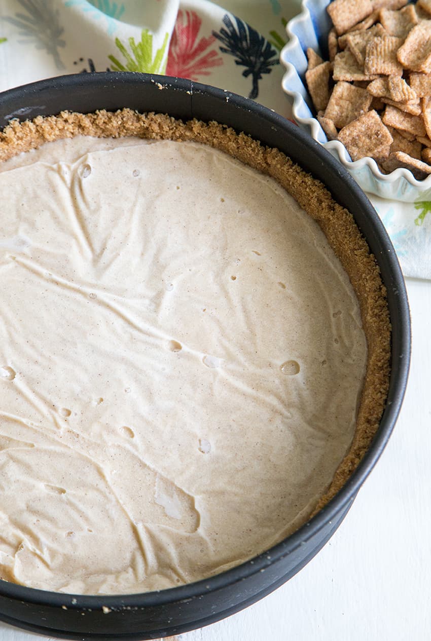 Cinnamon Toast Crunch Ice Cream Pie