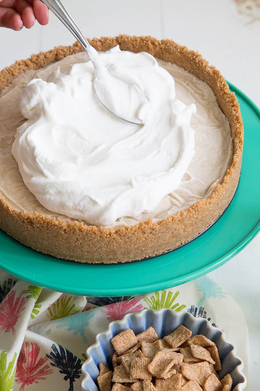 Cinnamon Toast Crunch Ice Cream Pie