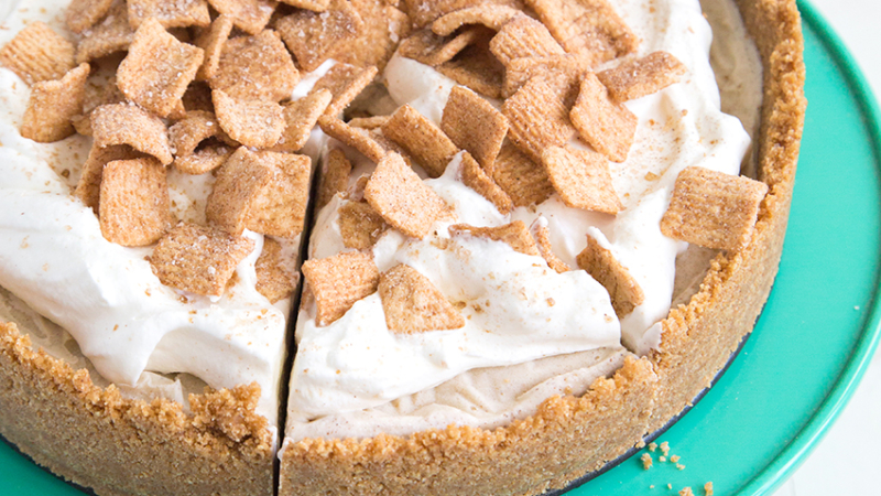 Cinnamon Toast Crunch Ice Cream Pie