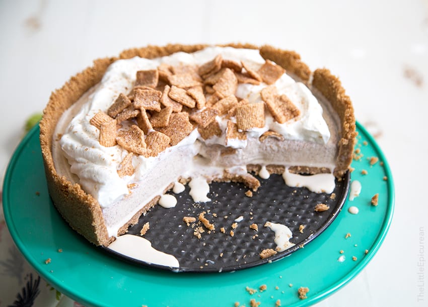 Cinnamon Toast Crunch Ice Cream Pie