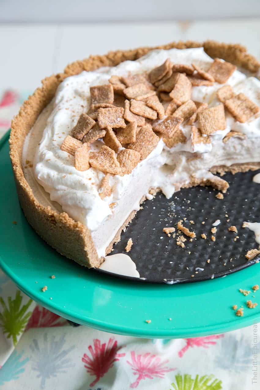 Cinnamon Toast Crunch Ice Cream Pie