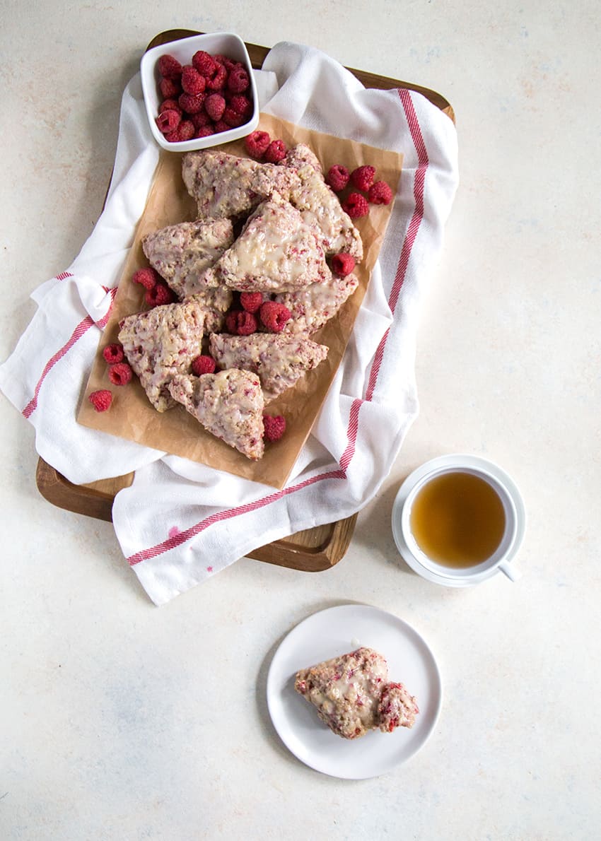 Honey Raspberry Ricotta Scones