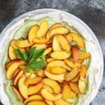 Matcha Nectarine Pavlova