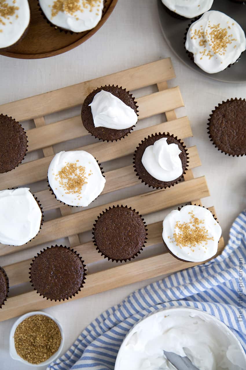 Vegan Chocolate Cupcakes with Whipped Coconut Cream